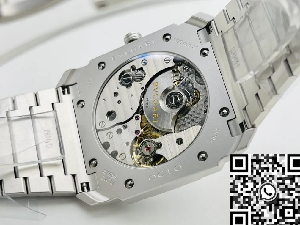 Bvlgari Octo Finissimo 103011 Silver White Dial Watch BV Factory Lightweight 2479