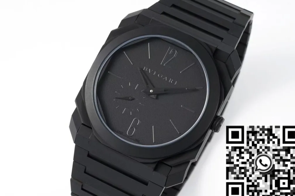 Bright Bvlgari Octo Finissimo 103077 Black Dial Watch BV Factory 2480