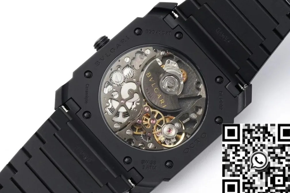 Bright Bvlgari Octo Finissimo 103077 Black Dial Watch BV Factory 2480