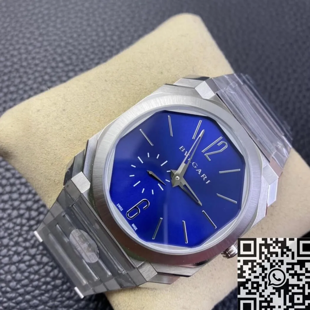 Bvlgari Octo Finissimo 103431 Blue Dial Watch BV Factory Fashionable 2481
