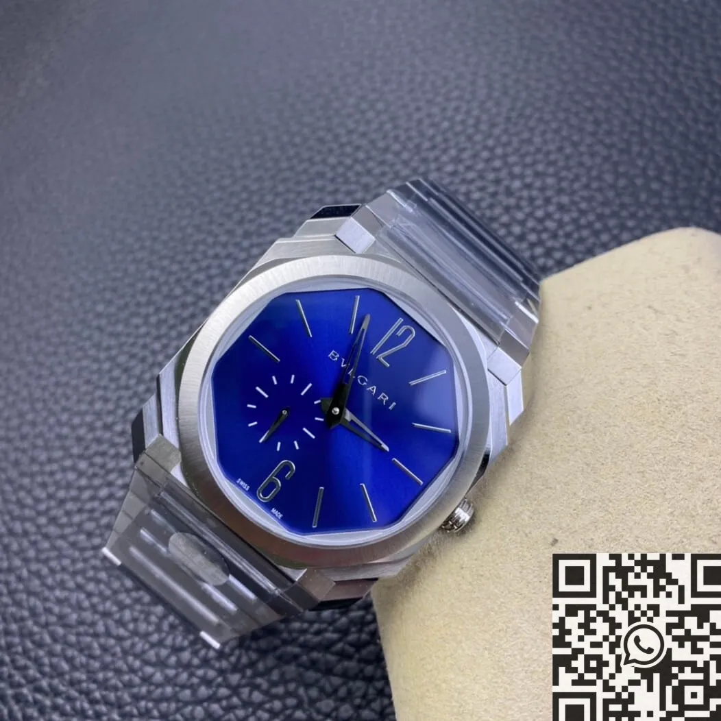 Bvlgari Octo Finissimo 103431 Blue Dial Watch BV Factory Fashionable 2481