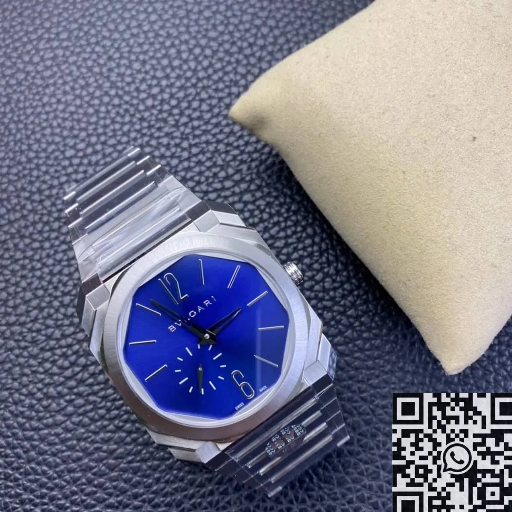Bvlgari Octo Finissimo 103431 Blue Dial Watch BV Factory Fashionable 2481