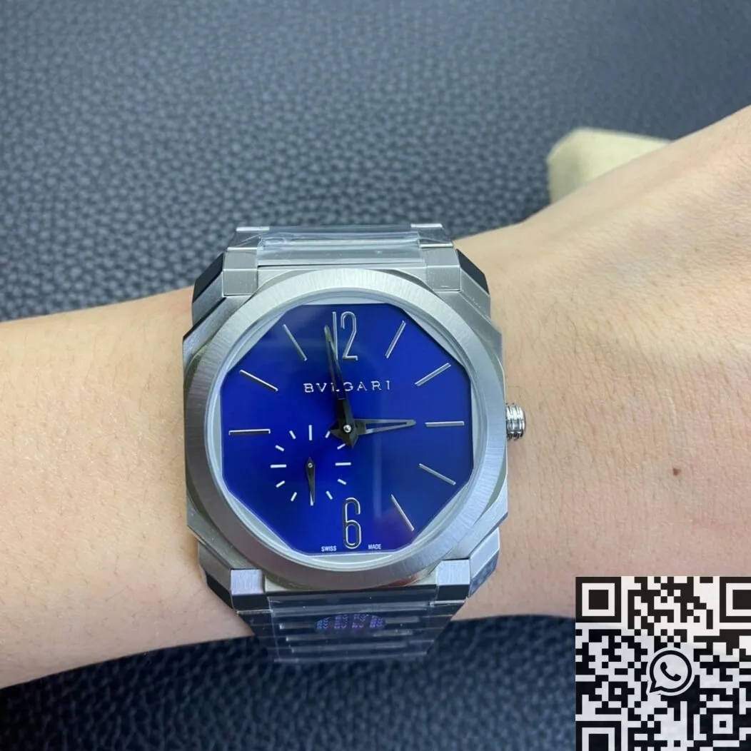 Bvlgari Octo Finissimo 103431 Blue Dial Watch BV Factory Fashionable 2481