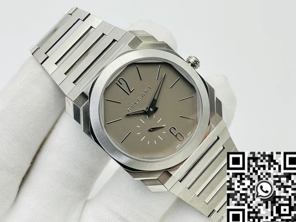 Snug Bvlgari Octo Finissimo 103464 Silver Dial Watch BV Factory 2482