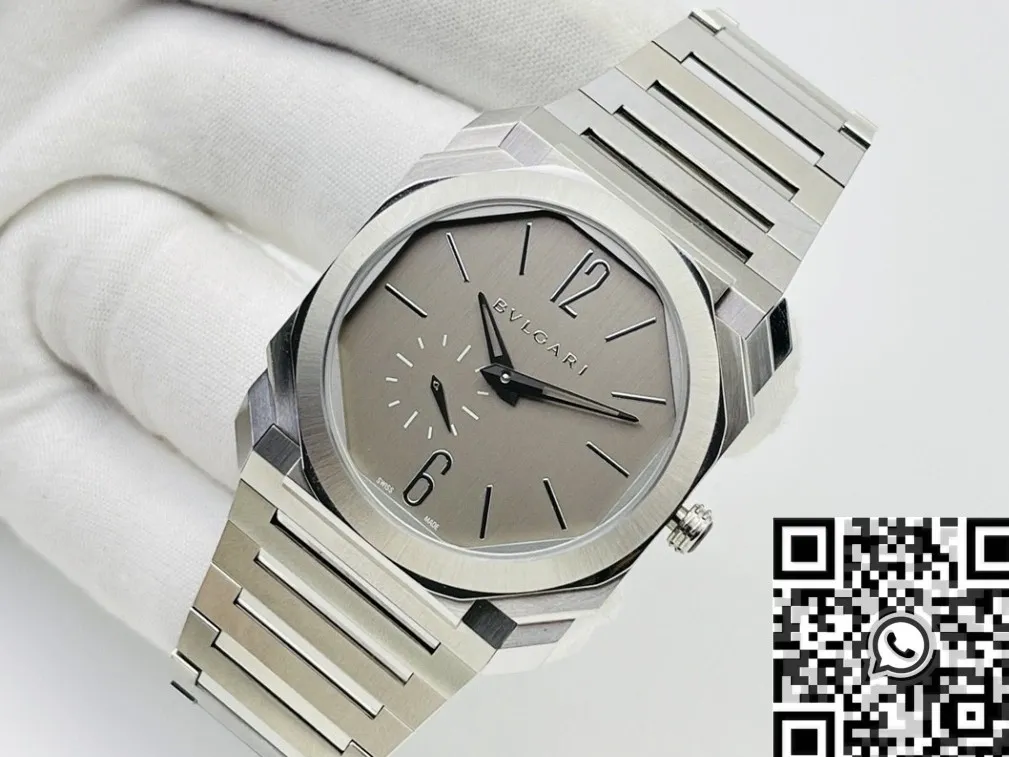 Snug Bvlgari Octo Finissimo 103464 Silver Dial Watch BV Factory 2482