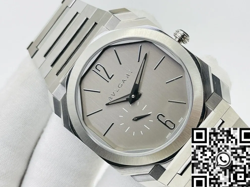 Snug Bvlgari Octo Finissimo 103464 Silver Dial Watch BV Factory 2482