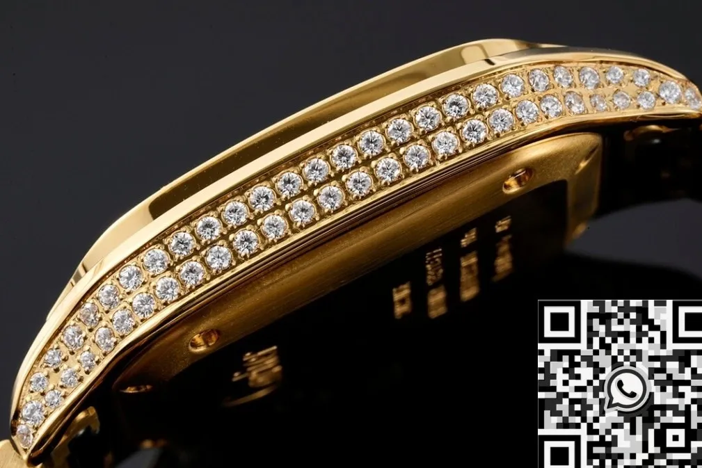Cartier De Santos Gold Full Diamond Watch BV Factory MultiPurpose 2484