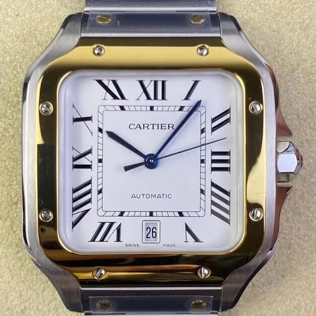 WrinkleFree Cartier De Santos W2SA0006 Golden Watch BV Factory 2485