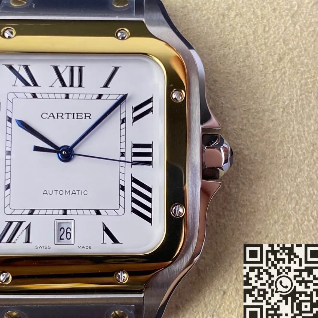 WrinkleFree Cartier De Santos W2SA0006 Golden Watch BV Factory 2485