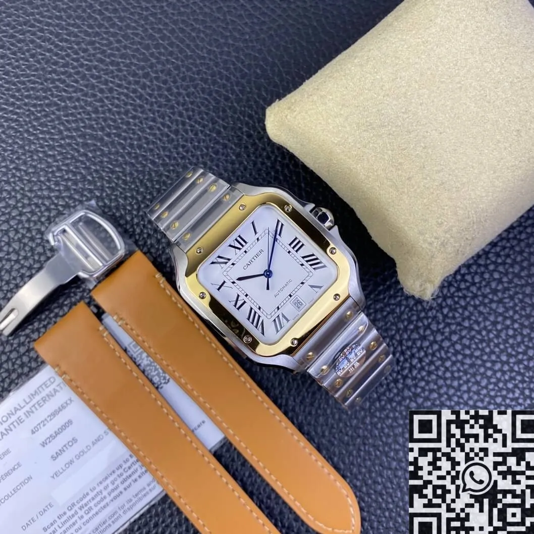 WrinkleFree Cartier De Santos W2SA0006 Golden Watch BV Factory 2485