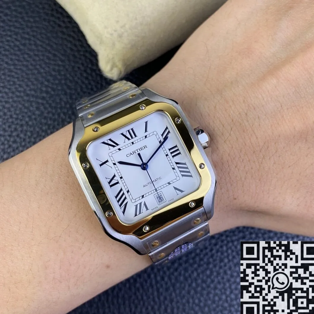 WrinkleFree Cartier De Santos W2SA0006 Golden Watch BV Factory 2485