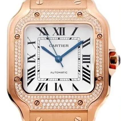 Cartier De Santos WJSA0009 Silver Gray Watch BV Factory Tailored 2487