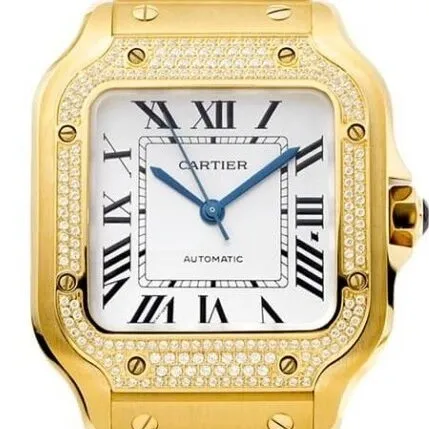 Cartier De Santos WJSA0010 Gold Watch BV Factory Breathable 2488