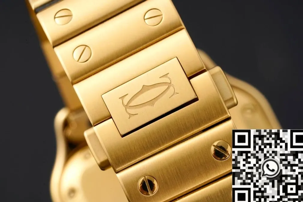 Cartier De Santos WJSA0010 Gold Watch BV Factory Breathable 2488