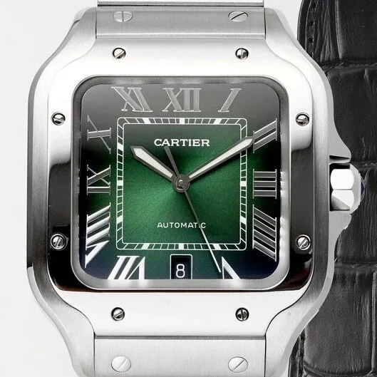 Cartier De Santos WSSA0061 Gradient Green Watch BV Factory EasyCare 2489
