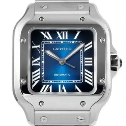 Supportive Cartier De Santos WSSA0063 Gradient Blue Watch BV Factory 2490