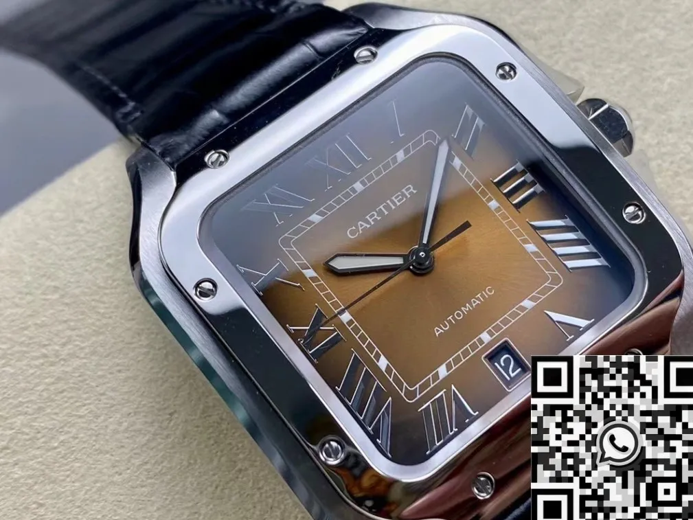 Cartier De Santos WSSA0064 Black Belt Watch BV Factory Reliable 2491