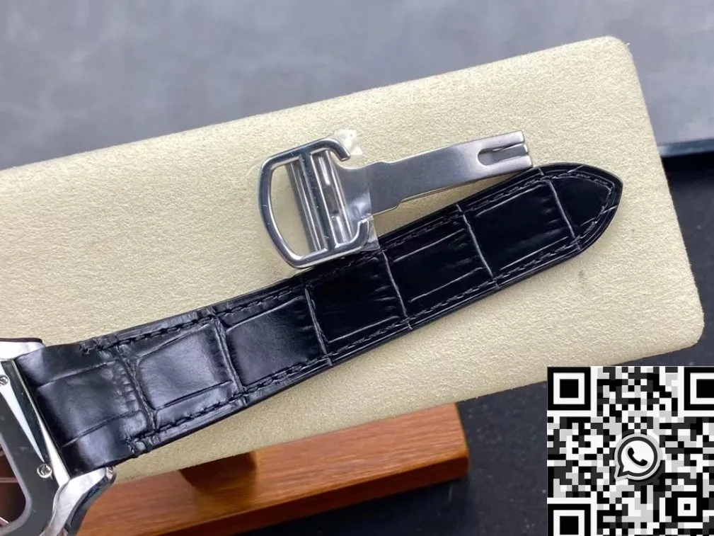 Cartier De Santos WSSA0064 Black Belt Watch BV Factory Reliable 2491