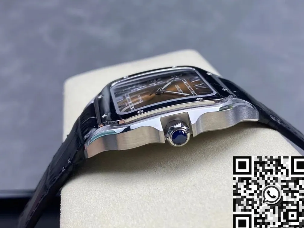 Cartier De Santos WSSA0064 Black Belt Watch BV Factory Reliable 2491