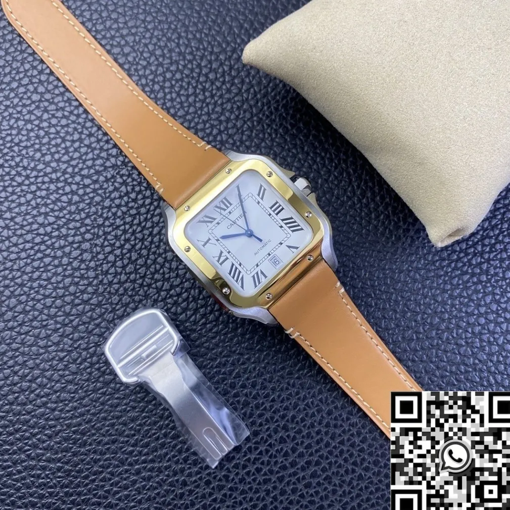 Cartier Santos W2SA0006 Leather Strap Watch BV Factory Casual 2497