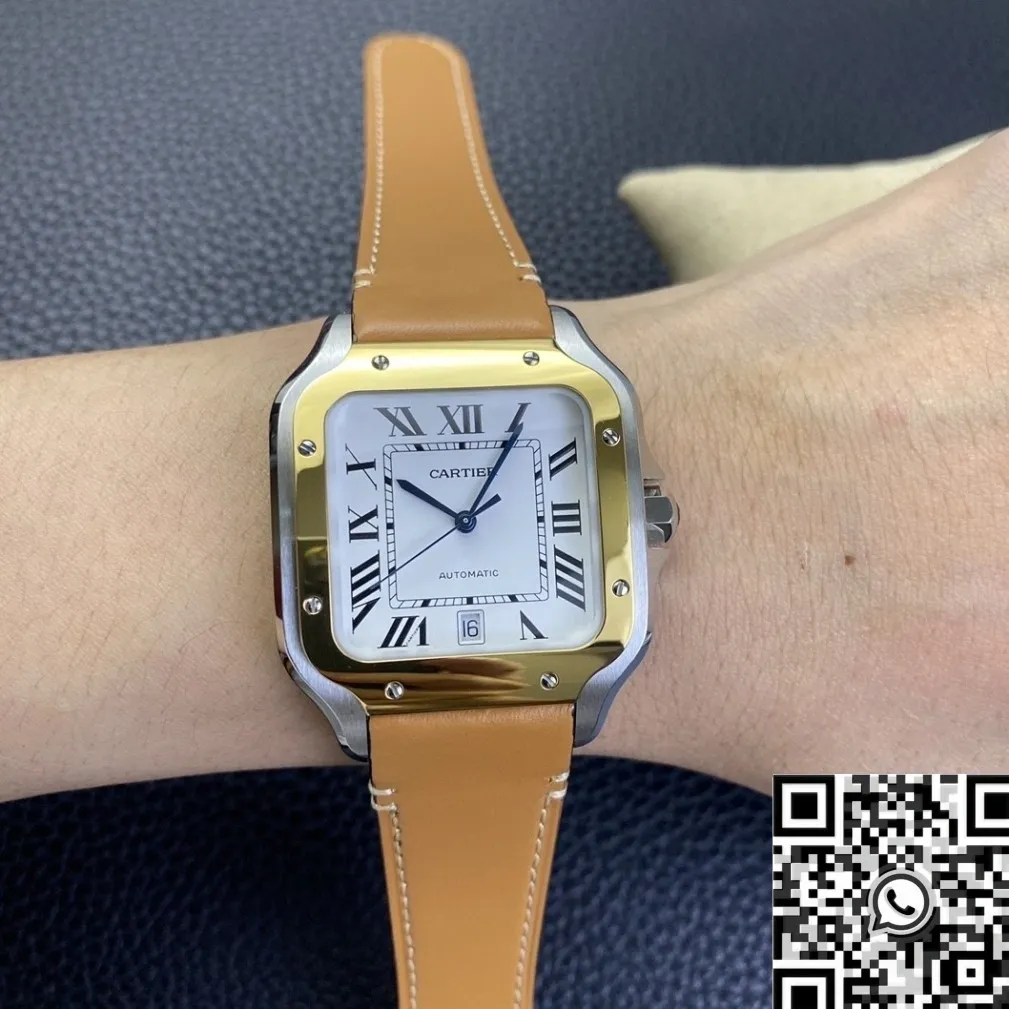 Cartier Santos W2SA0006 Leather Strap Watch BV Factory Casual 2497