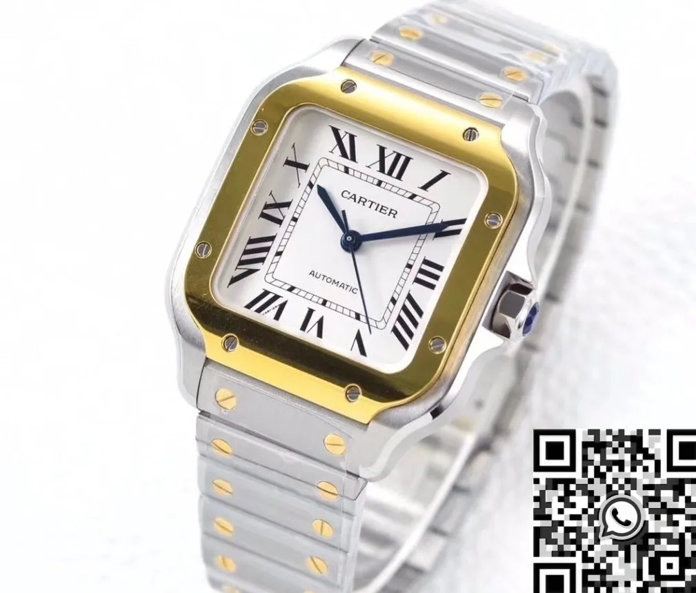 Cartier Santos W2SA0016 White Dial Watch BV Factory WeatherProof 2493