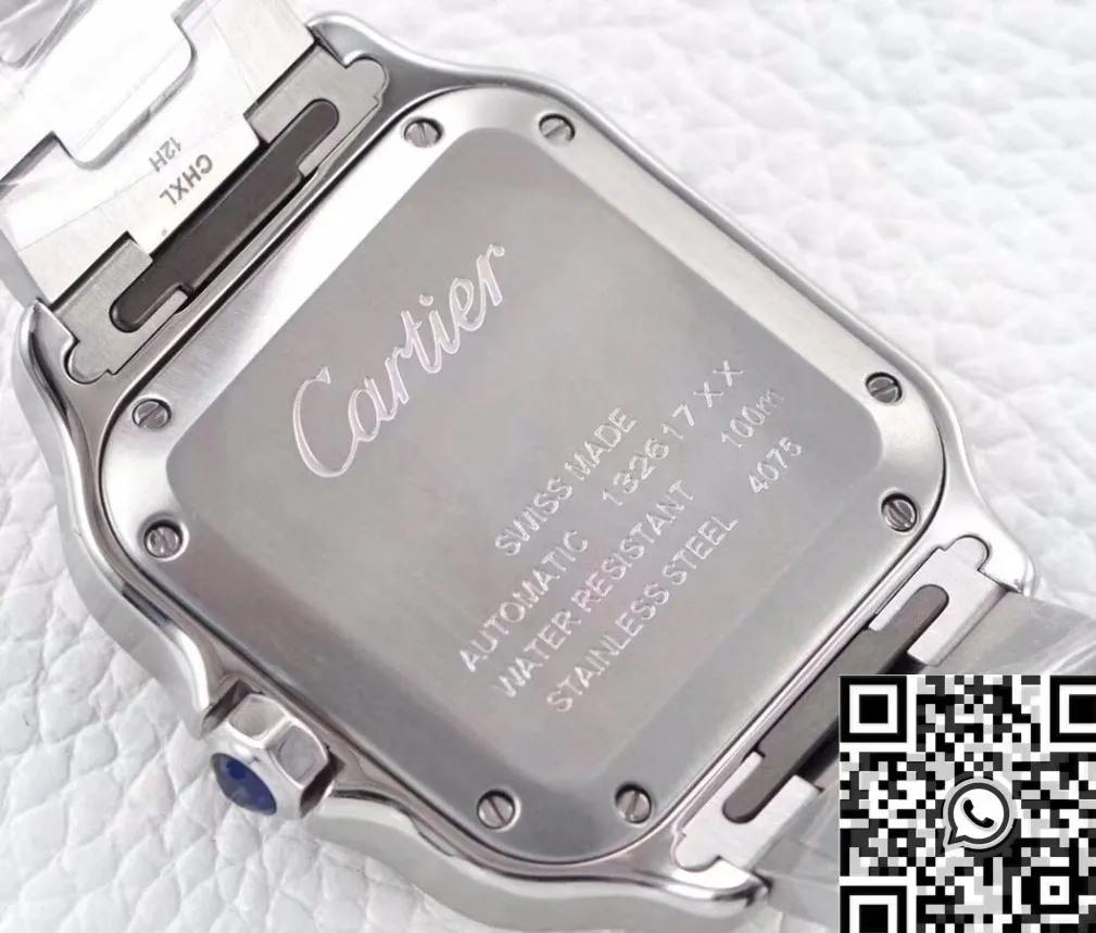 Cartier Santos W2SA0016 White Dial Watch BV Factory WeatherProof 2493