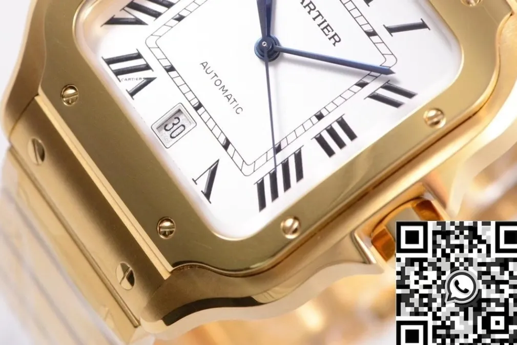 Cartier Santos WGSA0029 Gold Watch BV Factory FlexibleFit 2494