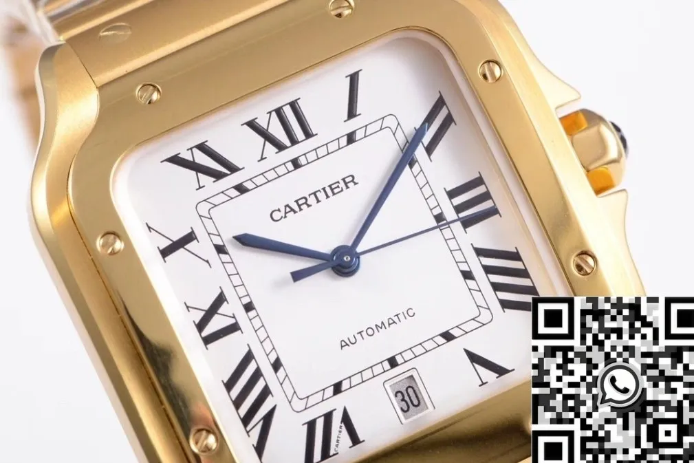 Cartier Santos WGSA0029 Gold Watch BV Factory FlexibleFit 2494