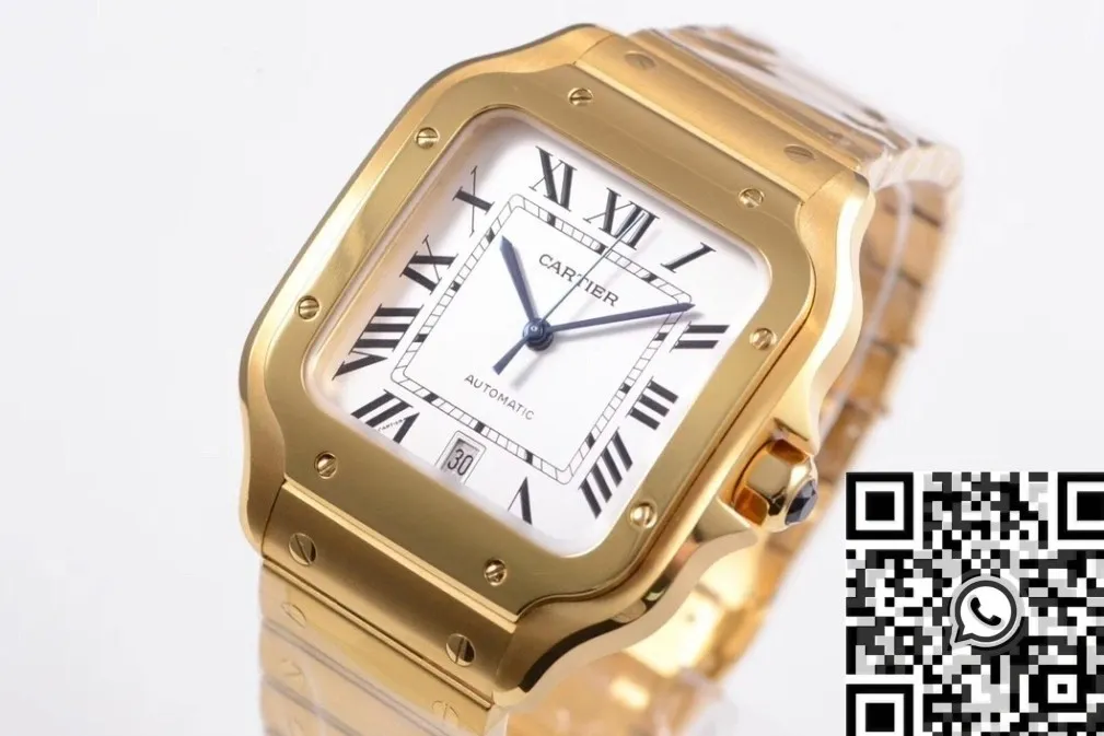 Cartier Santos WGSA0029 Gold Watch BV Factory FlexibleFit 2494