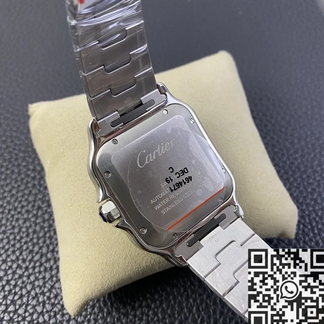 Breathable Cartier Santos WSSA0009 White Dial Watch BV Factory 2500