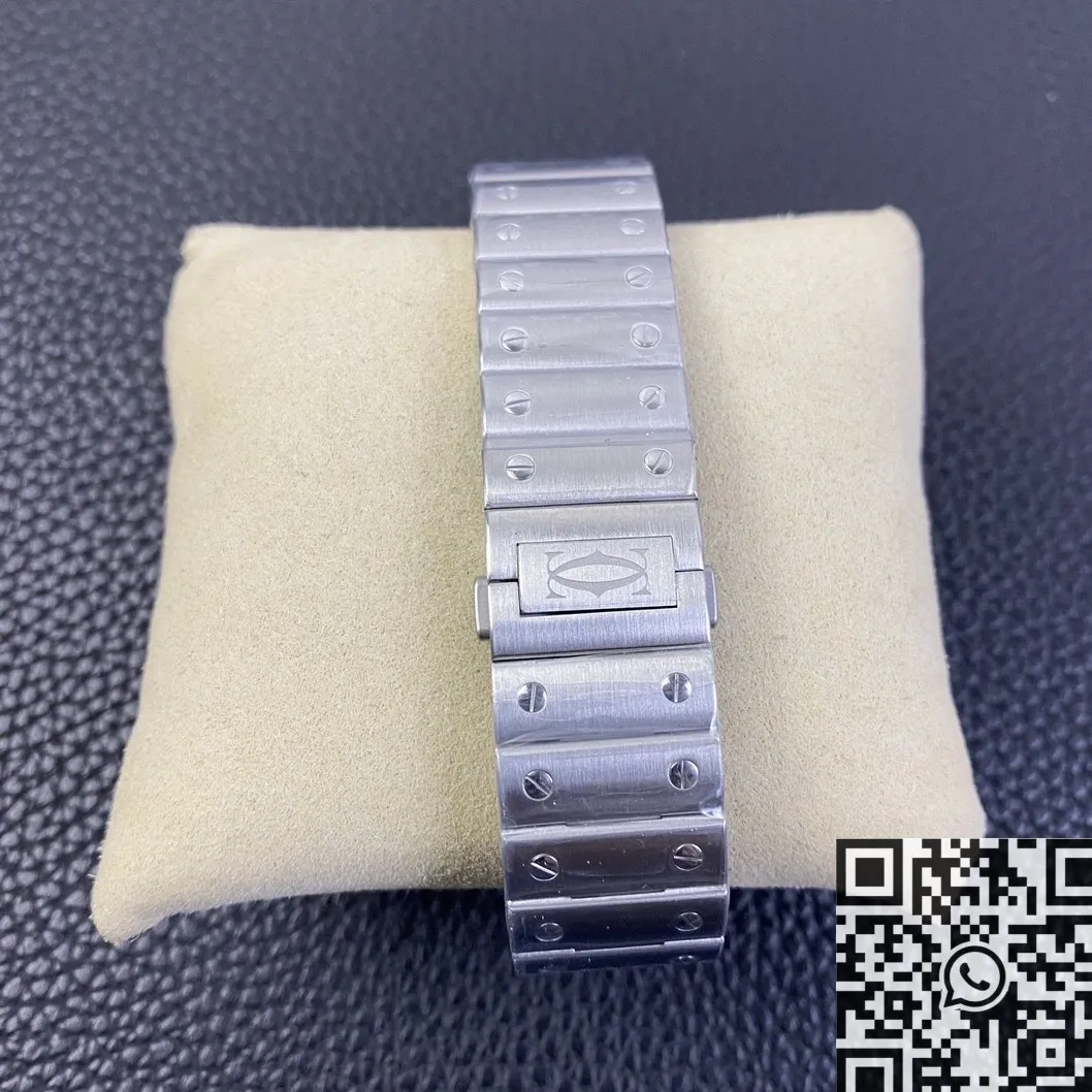 Breathable Cartier Santos WSSA0009 White Dial Watch BV Factory 2500