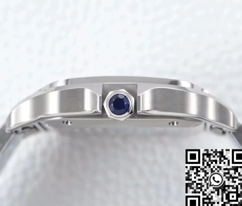 Cartier Santos WSSA0029 Whit Dial Watch BV Factory Original 2495