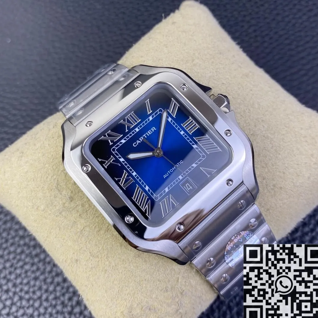 Flexible Cartier Santos WSSA0030 Gradient Blue Watch BV Factory 2499