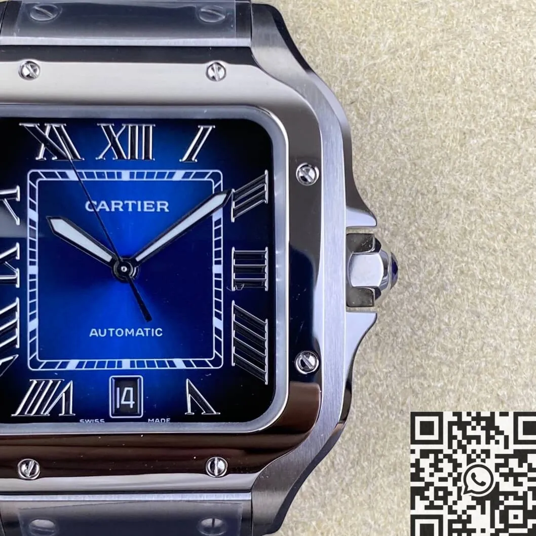 Flexible Cartier Santos WSSA0030 Gradient Blue Watch BV Factory 2499