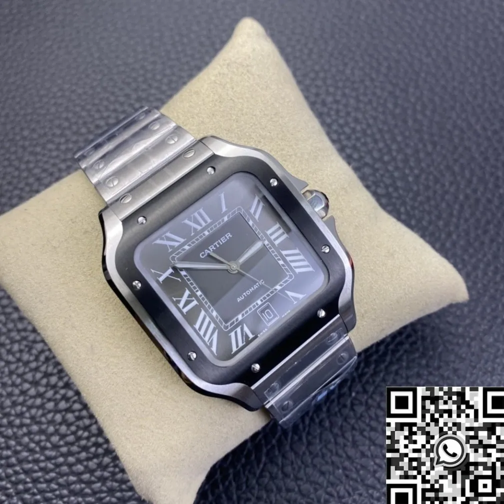FastDry Cartier Santos WSSA0037 Grey Dial Watch BV Factory 2504