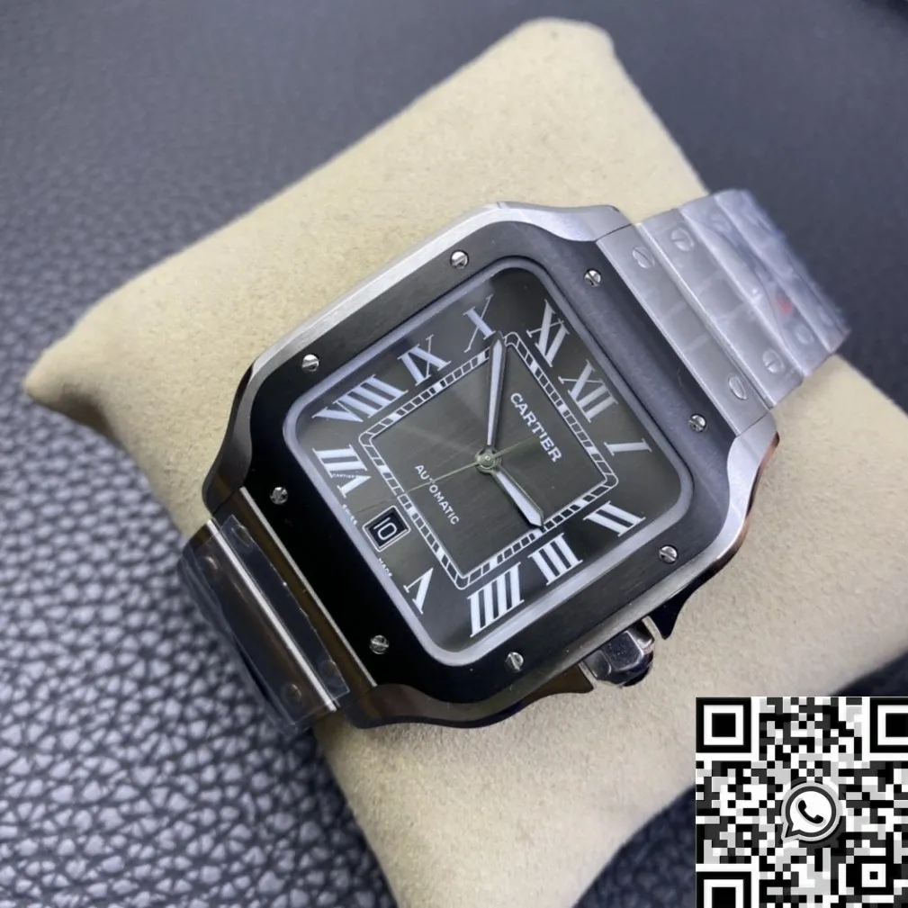FastDry Cartier Santos WSSA0037 Grey Dial Watch BV Factory 2504