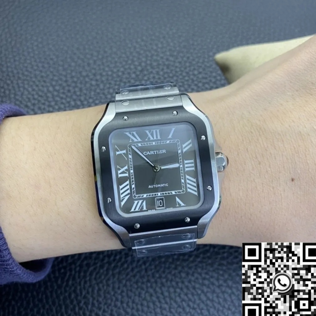 FastDry Cartier Santos WSSA0037 Grey Dial Watch BV Factory 2504