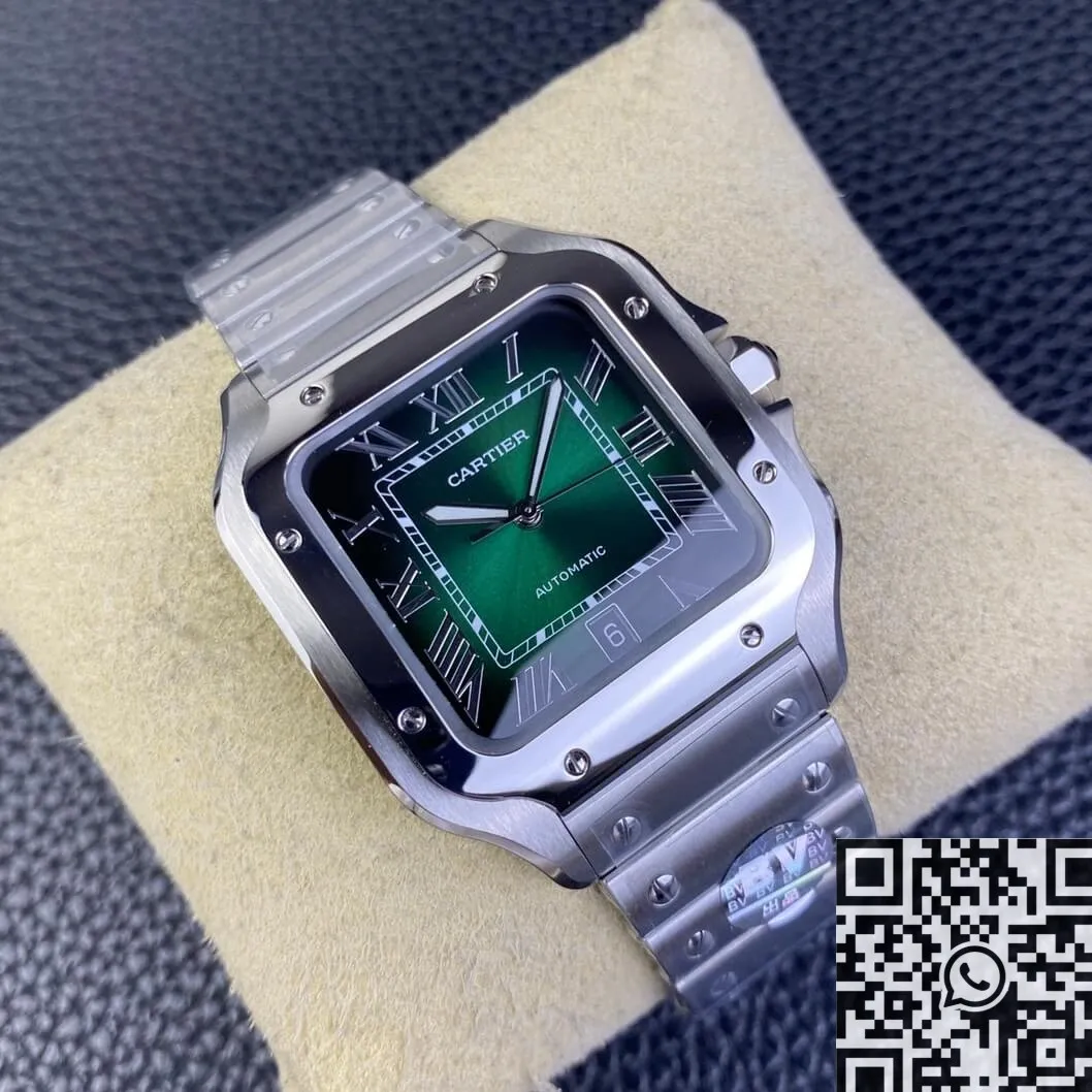 ComfortFit Cartier Santos WSSA0062 Gradient Green Watch BV Factory 2502