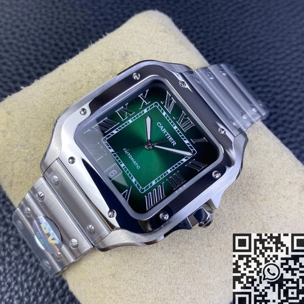 ComfortFit Cartier Santos WSSA0062 Gradient Green Watch BV Factory 2502