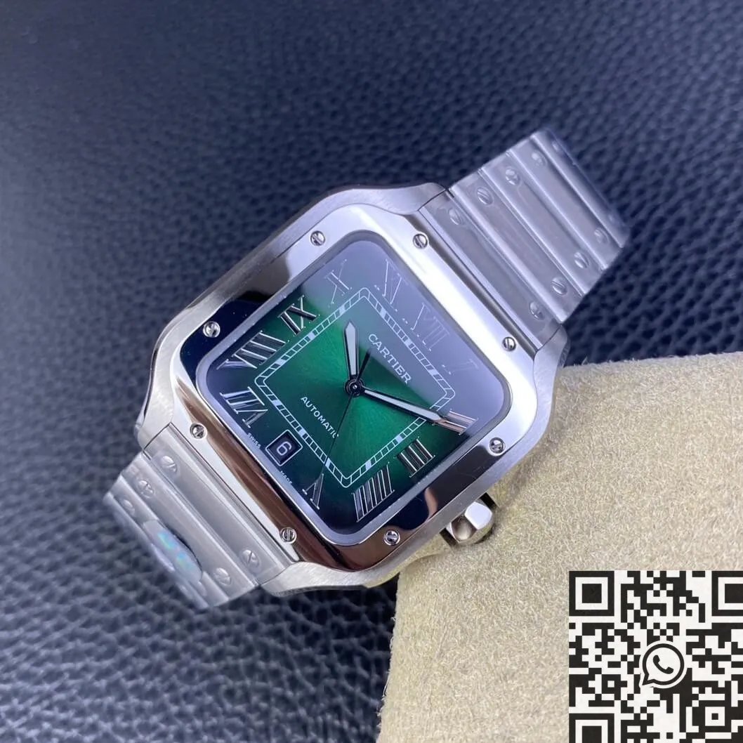 ComfortFit Cartier Santos WSSA0062 Gradient Green Watch BV Factory 2502
