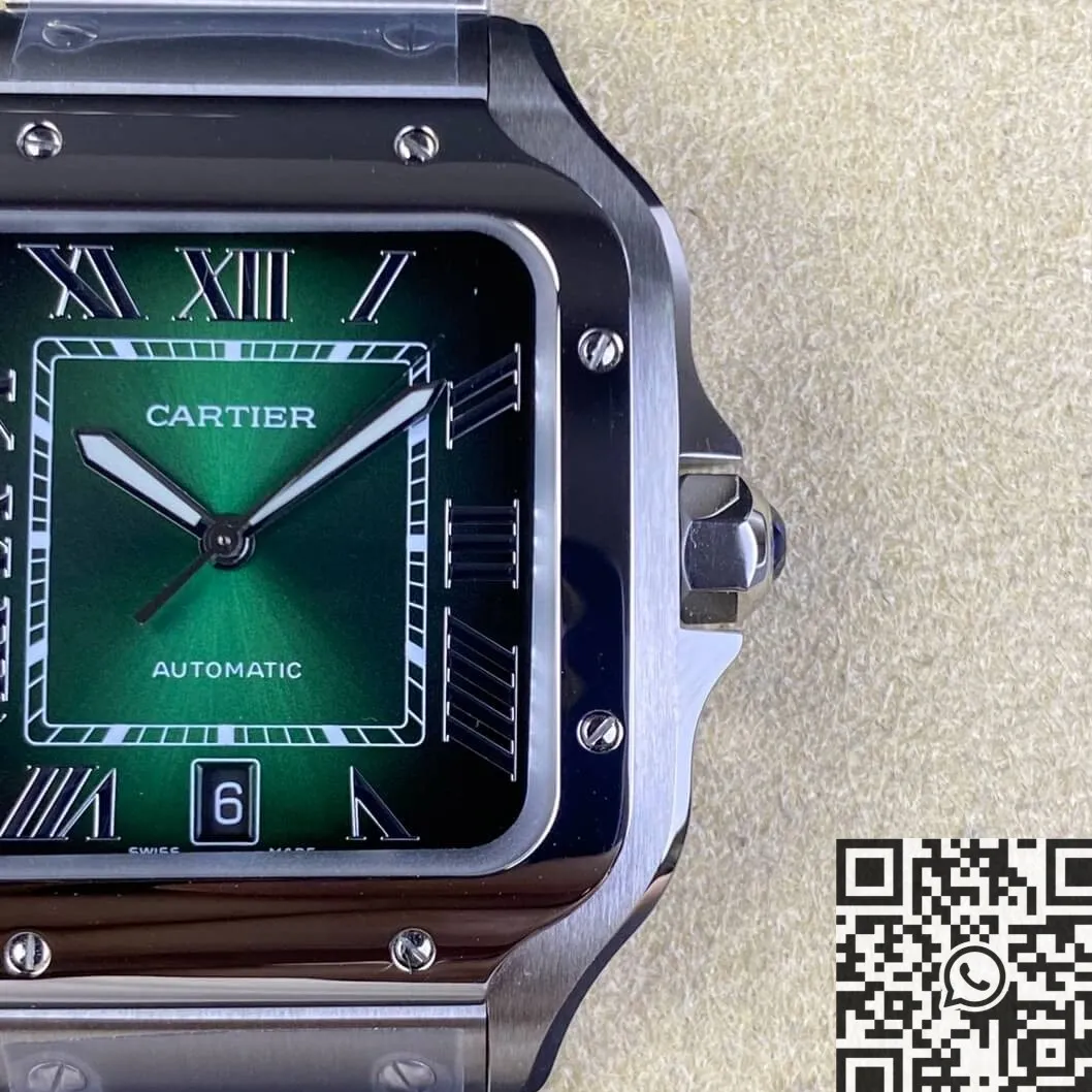 ComfortFit Cartier Santos WSSA0062 Gradient Green Watch BV Factory 2502