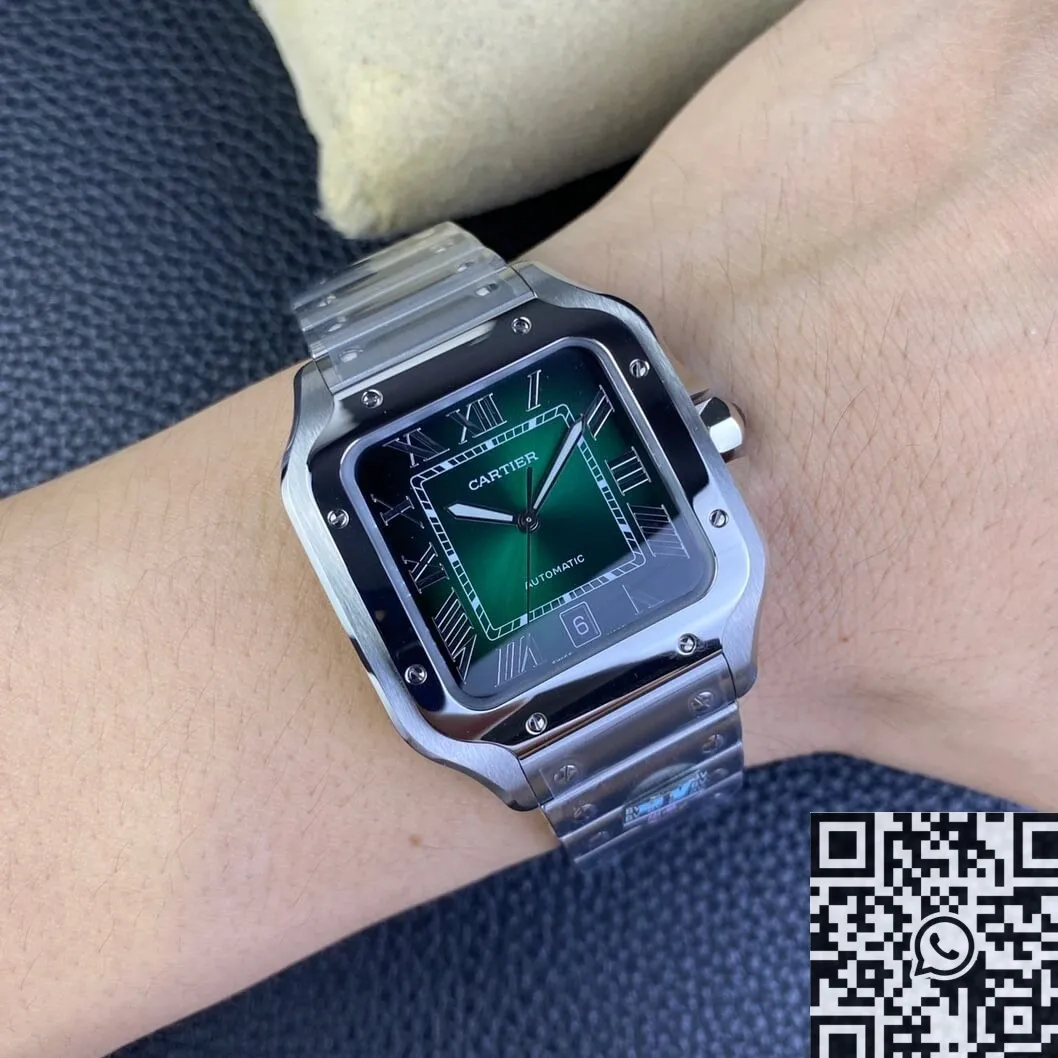ComfortFit Cartier Santos WSSA0062 Gradient Green Watch BV Factory 2502