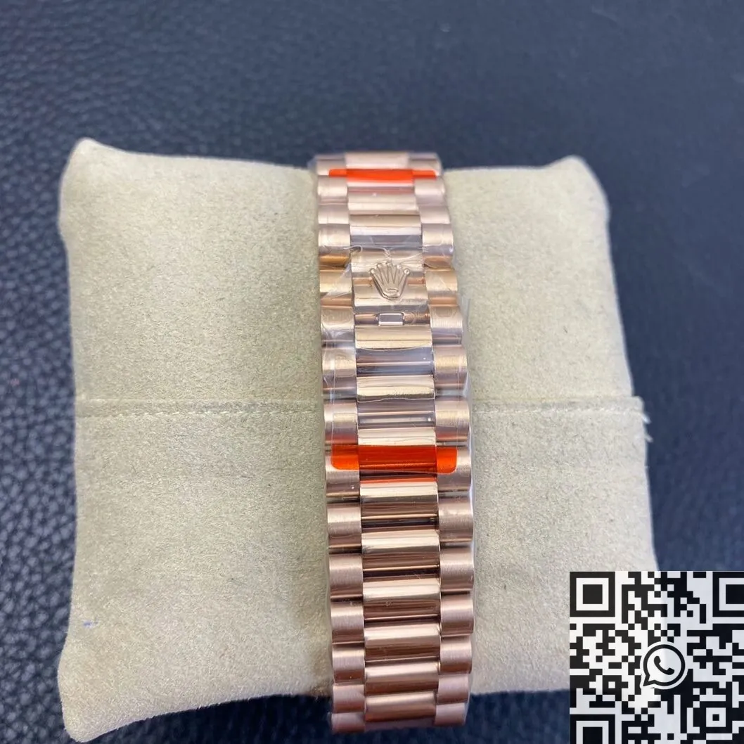 Unisex Custom Rolex Day Date Rose Gold Diamond Watch Size 36mm EW Factory 2748