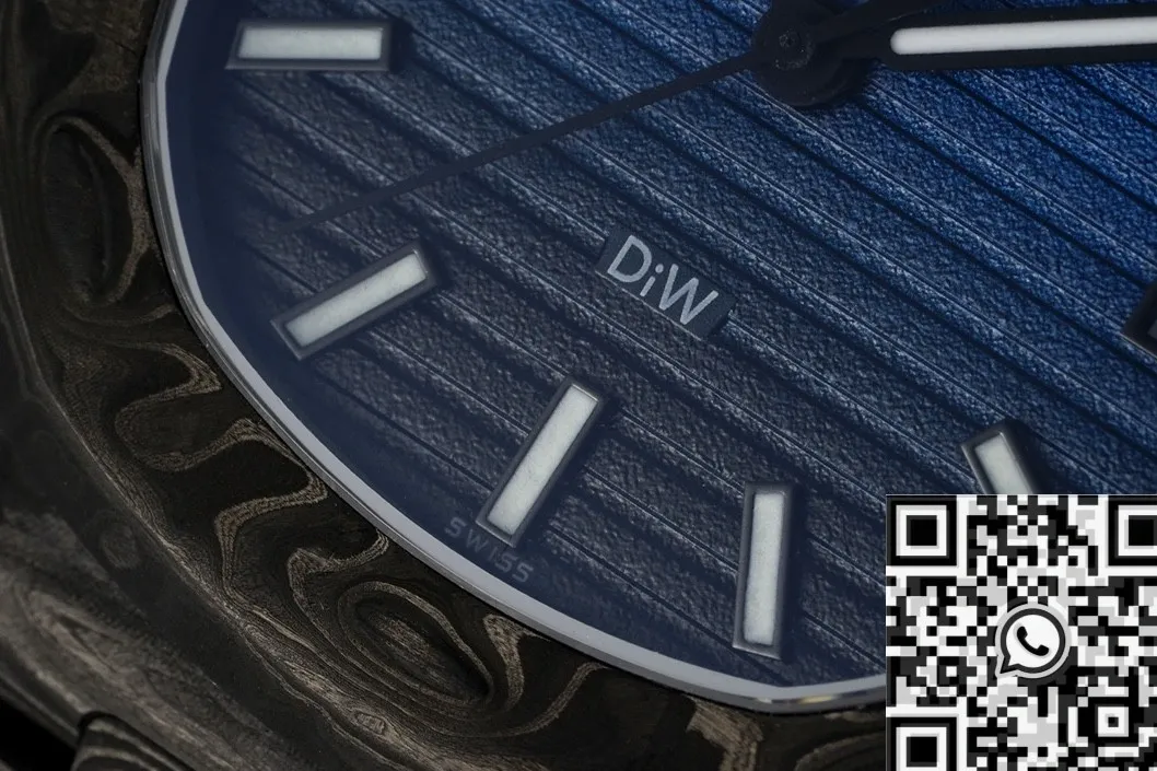 TimelessDesign DIW Custom Patek Philippe Nautilus Gradient Blue Watch 723