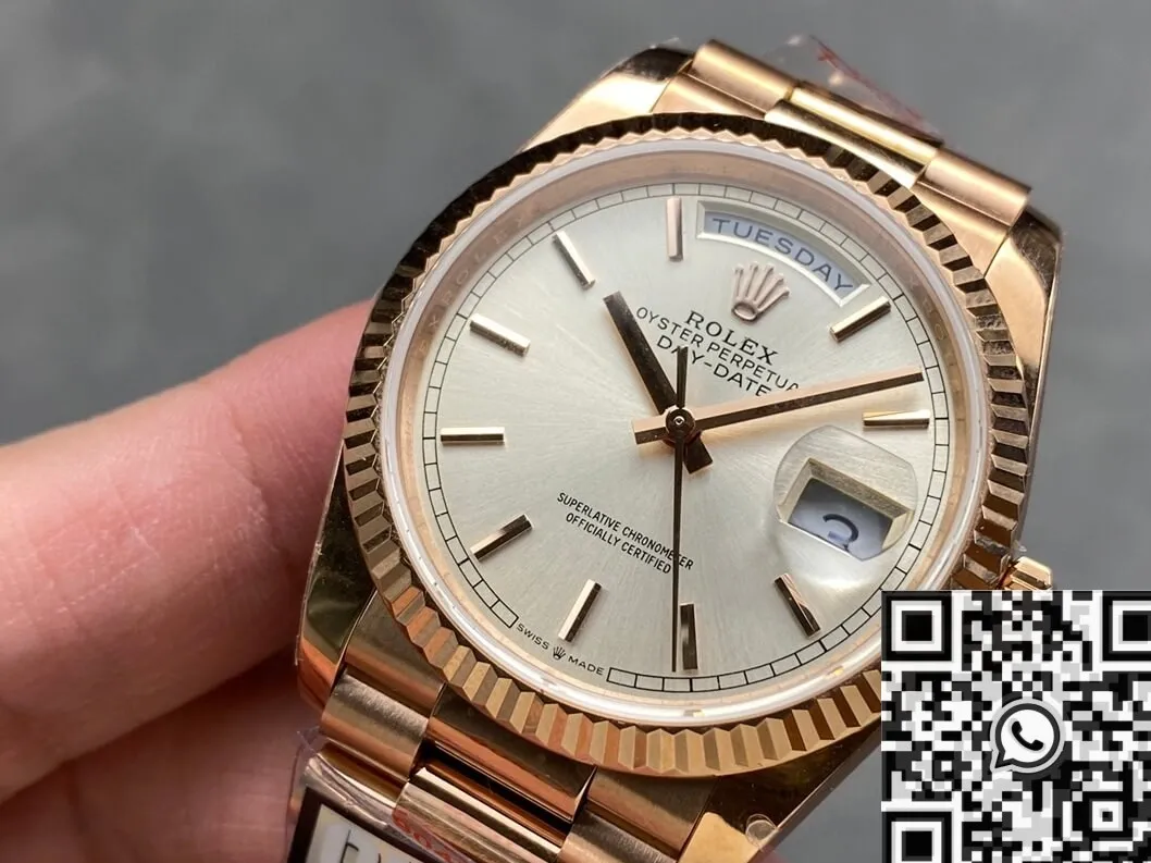 Breathable Day And Date Rolex M128239 Size 36mm Rose Gold Watch Q Factory 2719