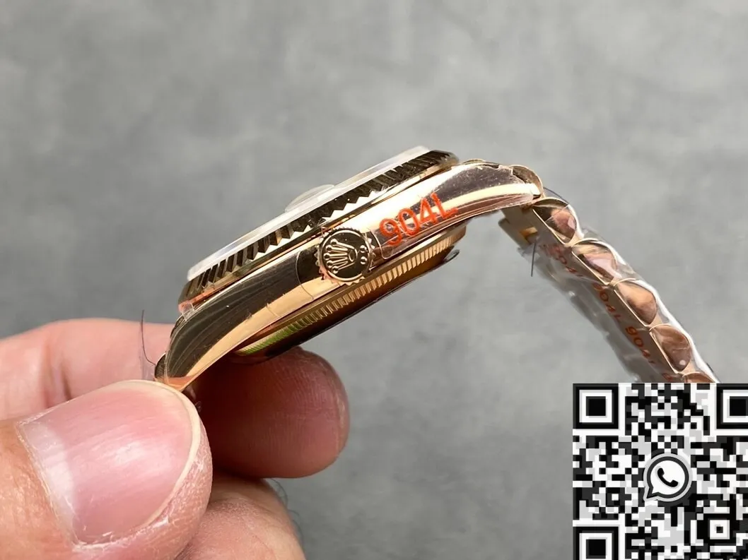 Breathable Day And Date Rolex M128239 Size 36mm Rose Gold Watch Q Factory 2719