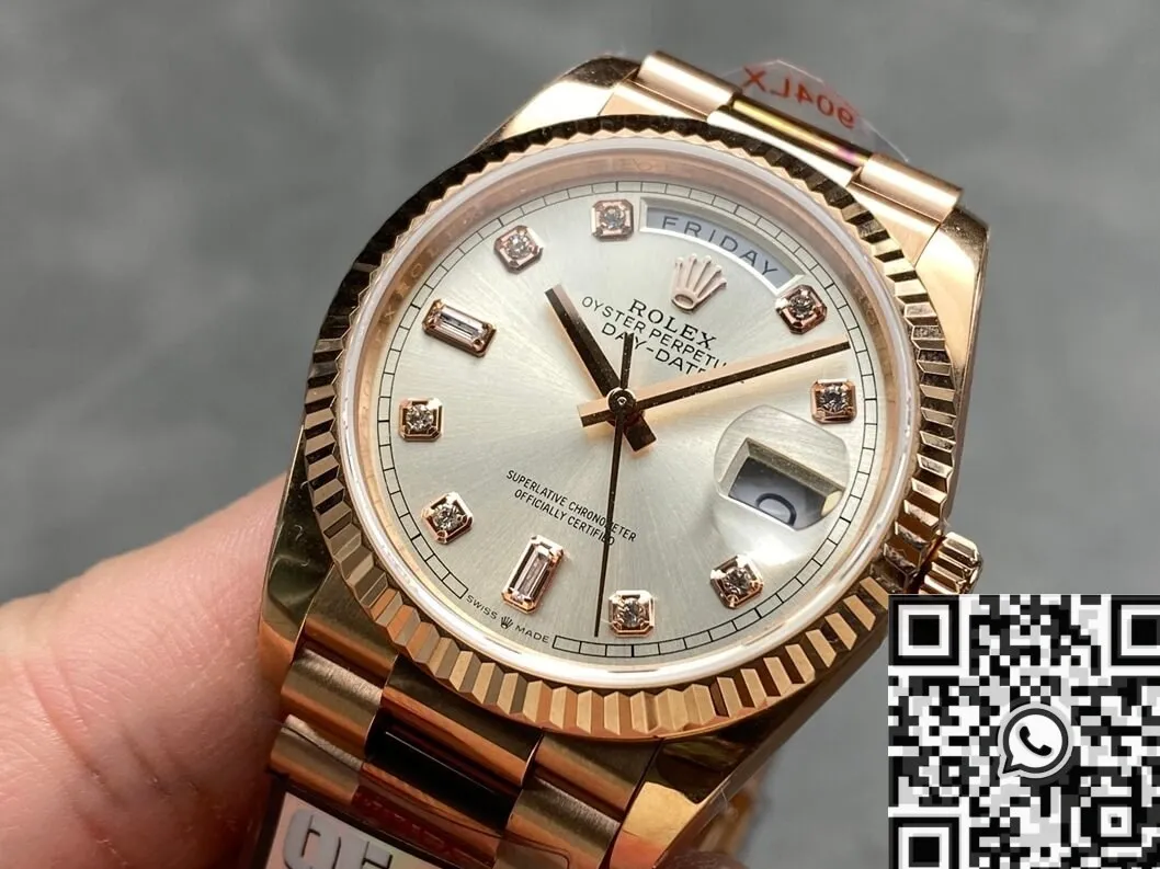 Day Date 36 Rolex M128235 Diamond Scale Watch Q Factory Contemporary 2712