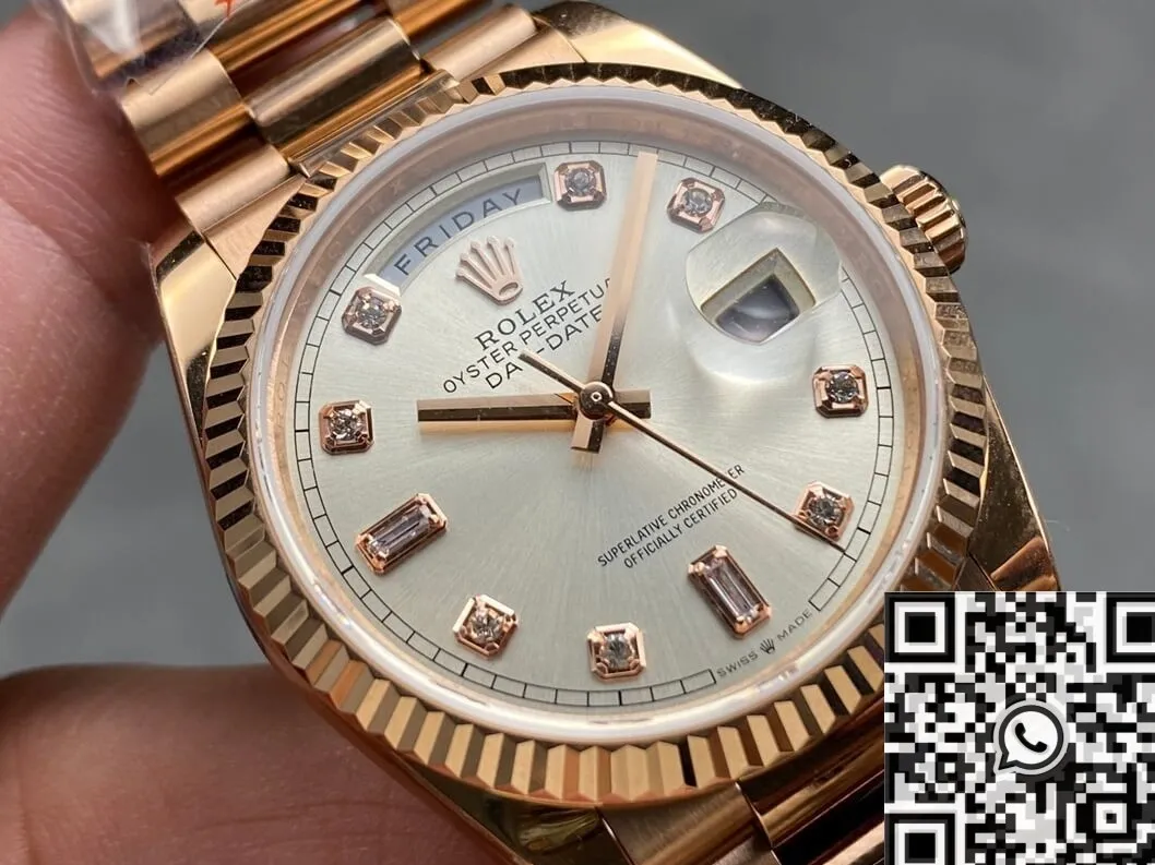 Day Date 36 Rolex M128235 Diamond Scale Watch Q Factory Contemporary 2712