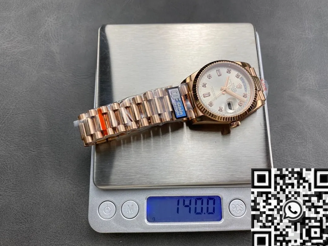 Day Date 36 Rolex M128235 Diamond Scale Watch Q Factory Contemporary 2712